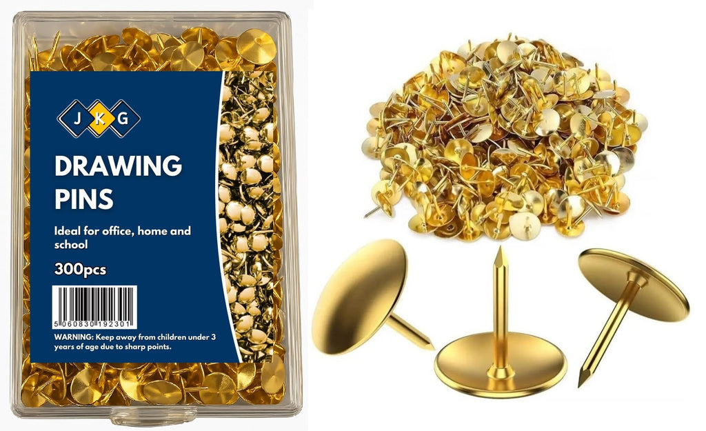 Gold Metal Push Pins – Pack of 300