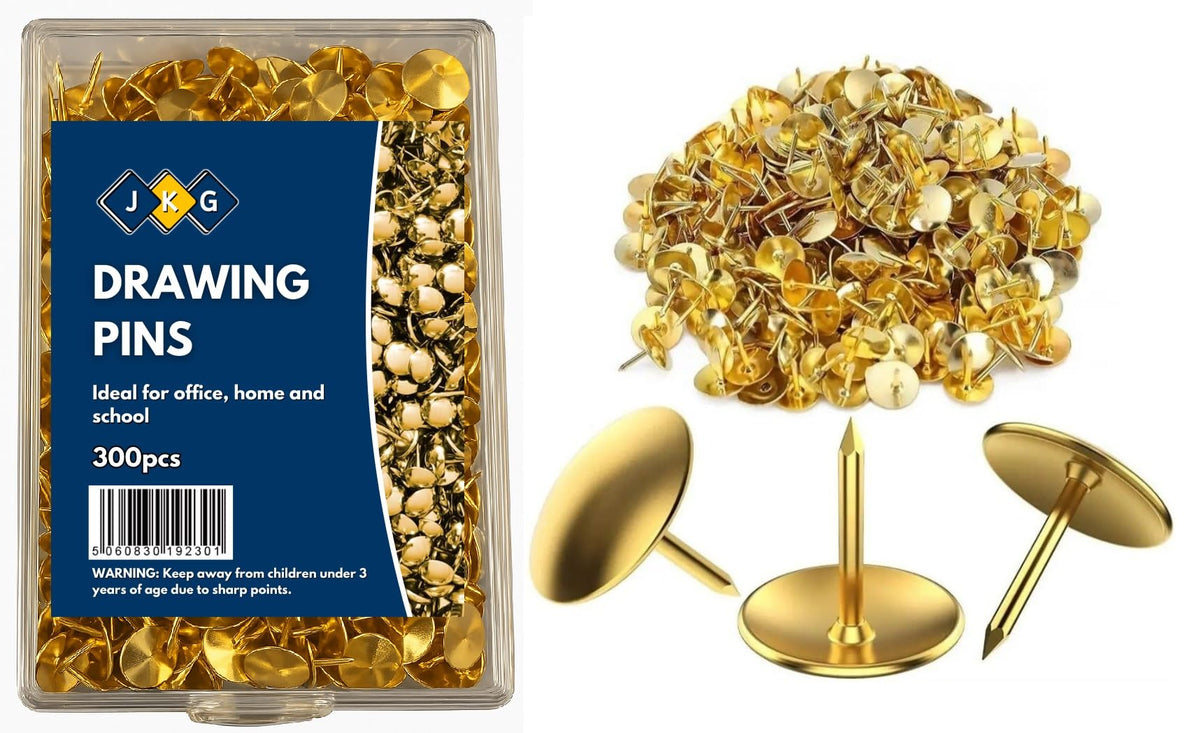 Gold Metal Push Pins – Pack of 300