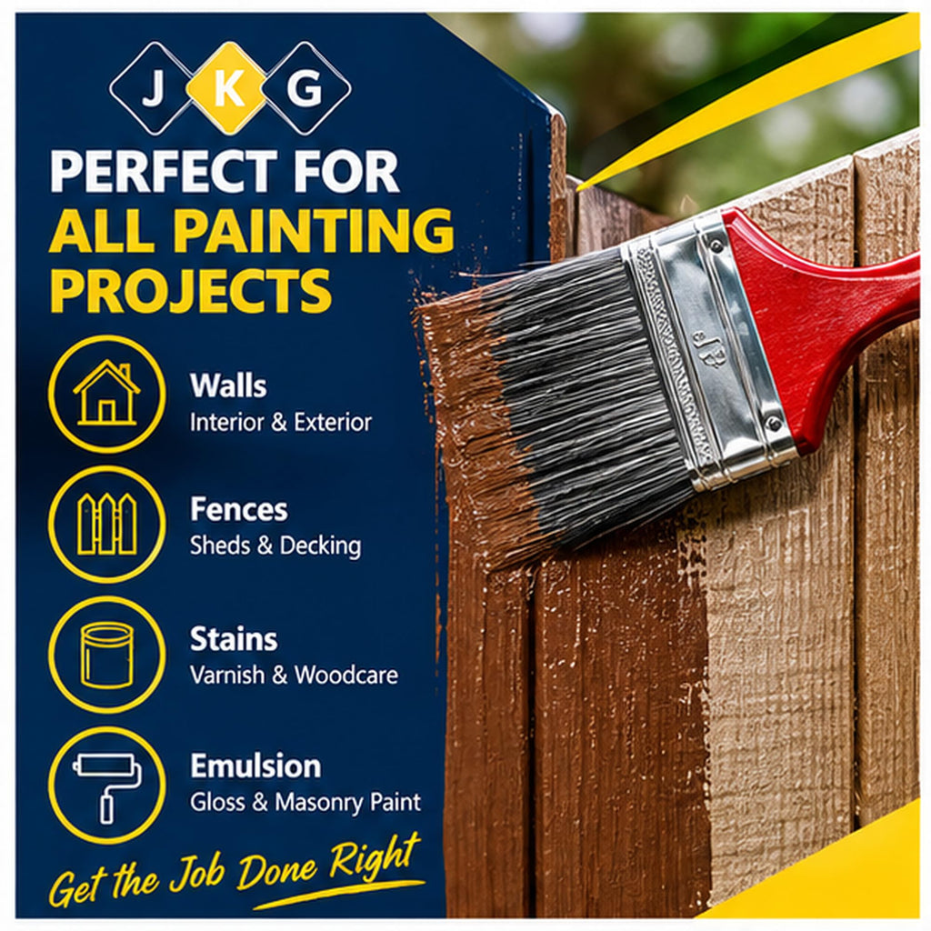 Paint Brush Set – 4 Pack (3" & 4")