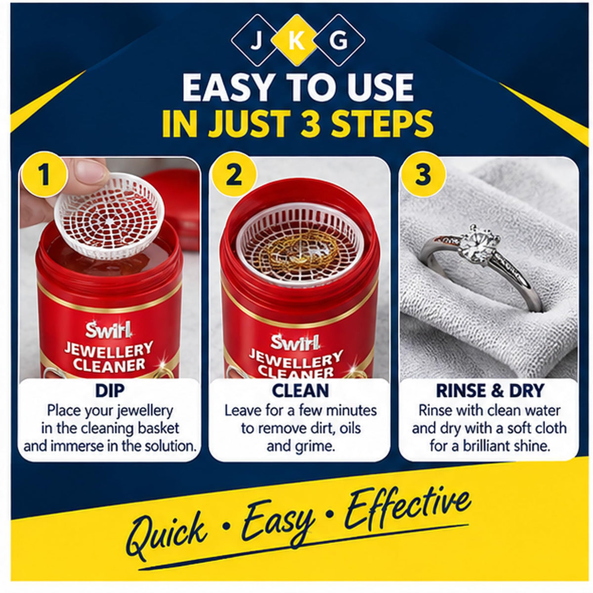 Jewellery Cleaner Solution – 145ml