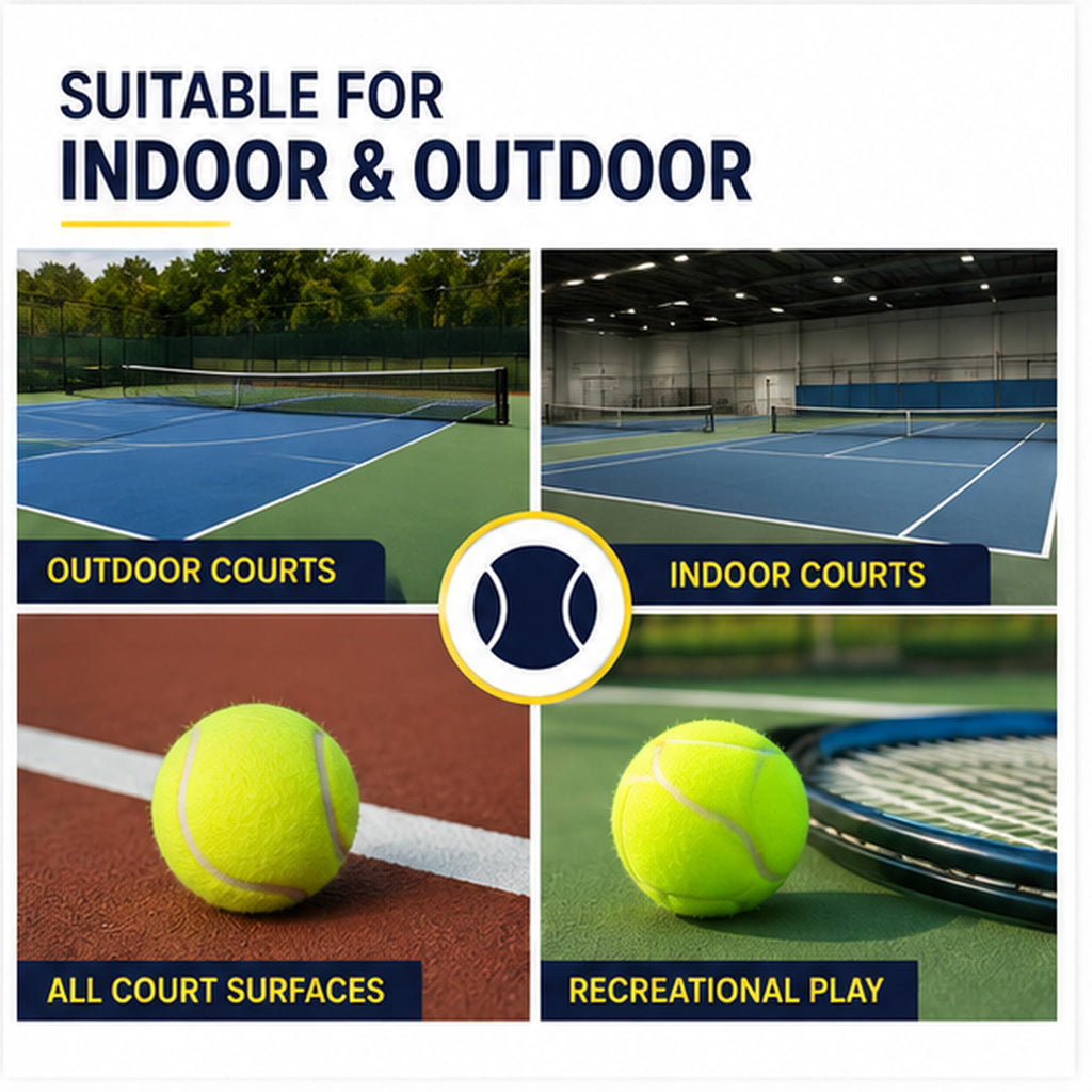 Tennis Balls with Mesh Bag – Pack of 12