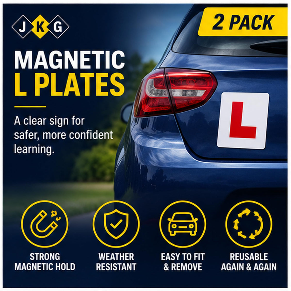 Magnetic L Plates – Pack of 2