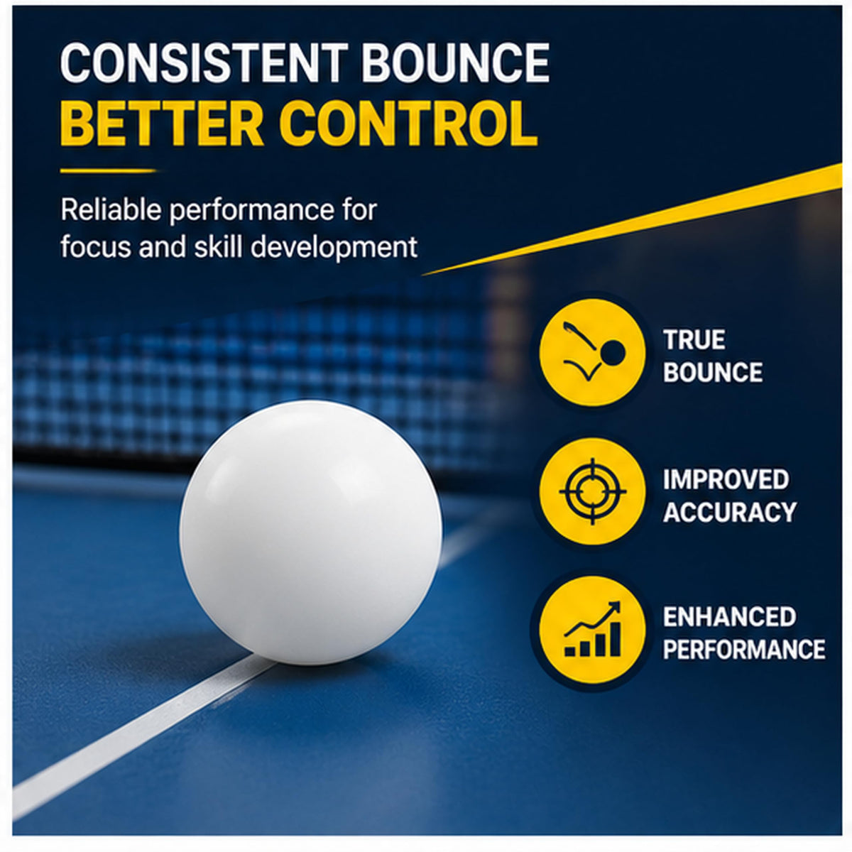 Table Tennis Balls 40mm – Pack of 12