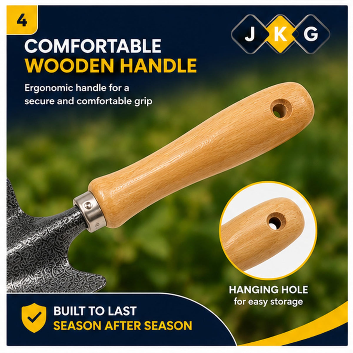 Wooden Handle Garden Trowel – 30cm