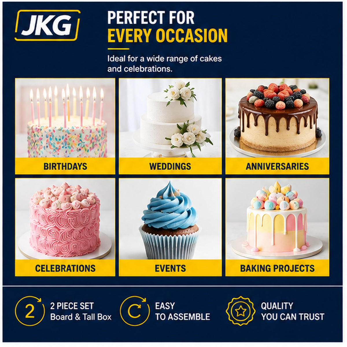 10 Inch Cake Board & Box