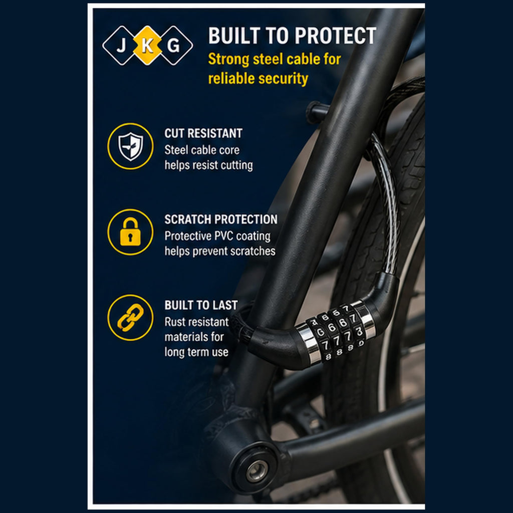 4-Digit Combination Bike Lock