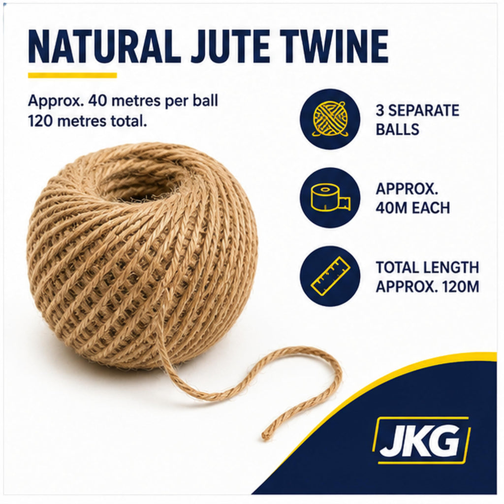 Natural Cotton Ball String – Pack of 3
