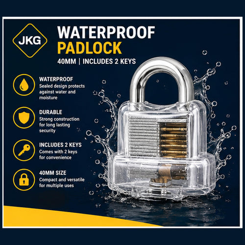40mm Waterproof Padlock with Keys