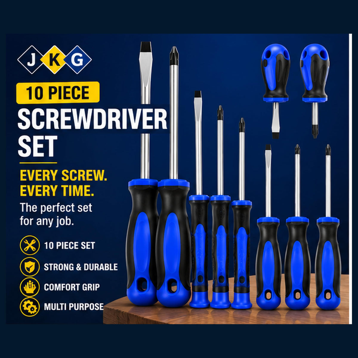 Screwdriver Set – 10 Piece