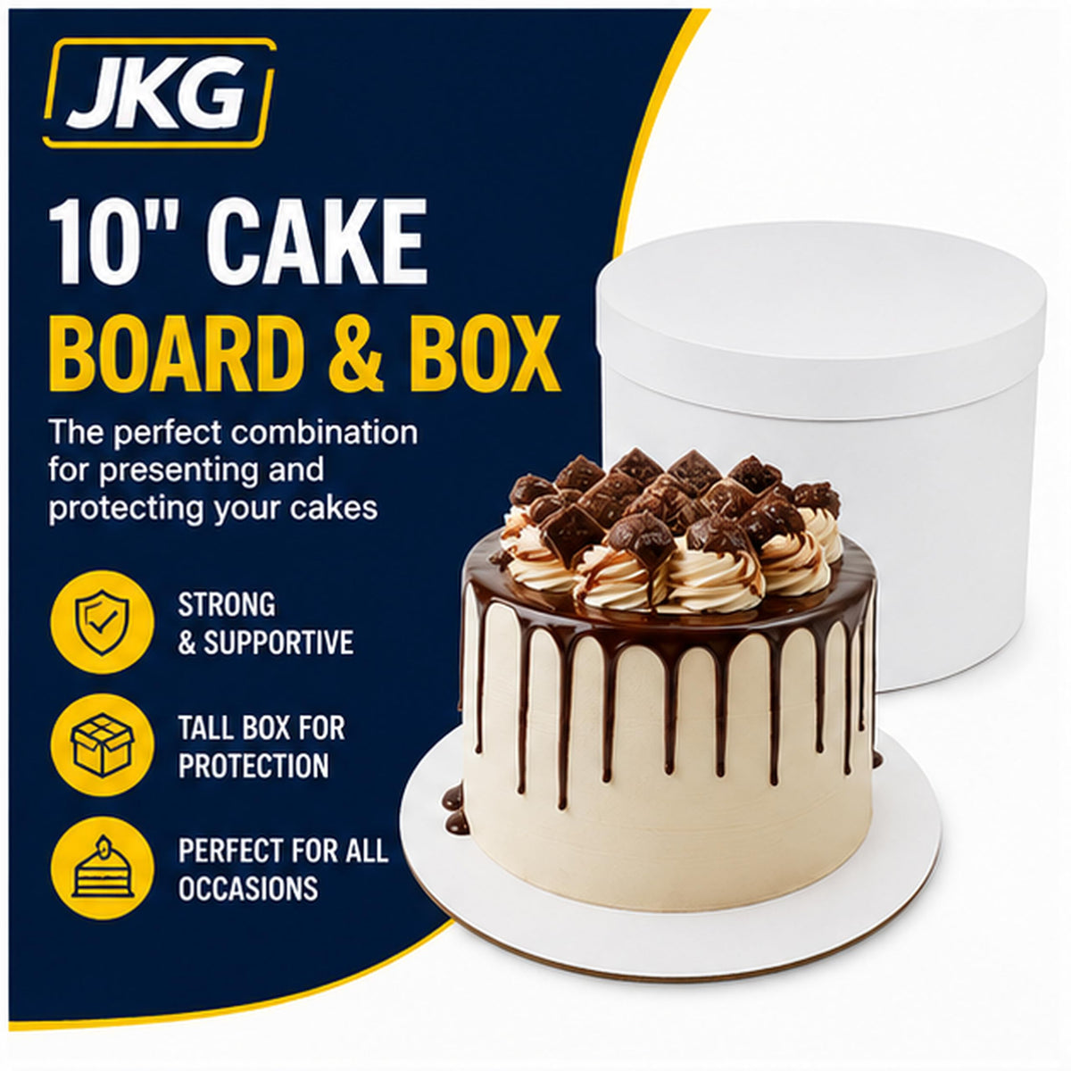 10 Inch Cake Board & Box
