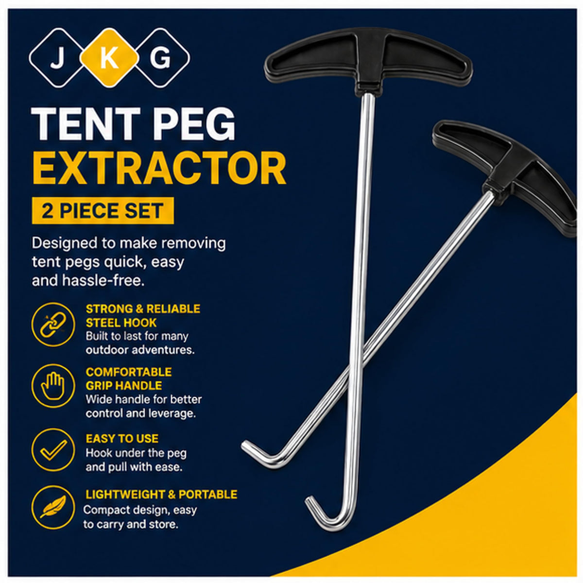 Tent Peg Extractor – Pack of 2