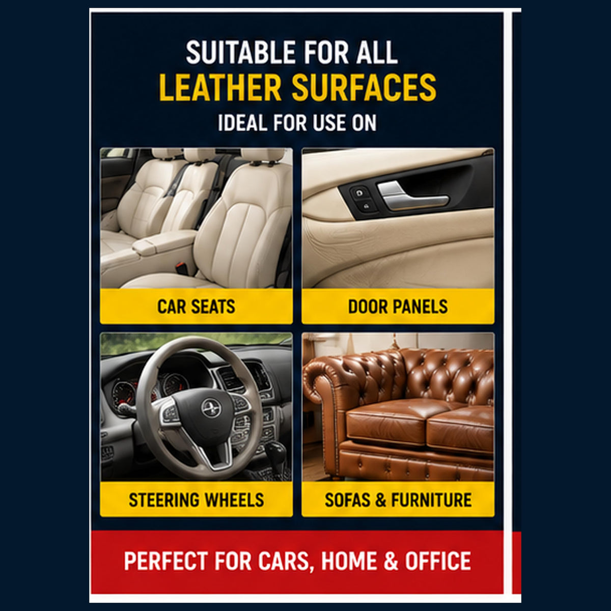 Car Leather Cleaner – 2 x 300ml