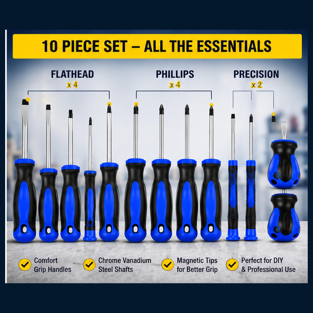 Screwdriver Set – 10 Piece