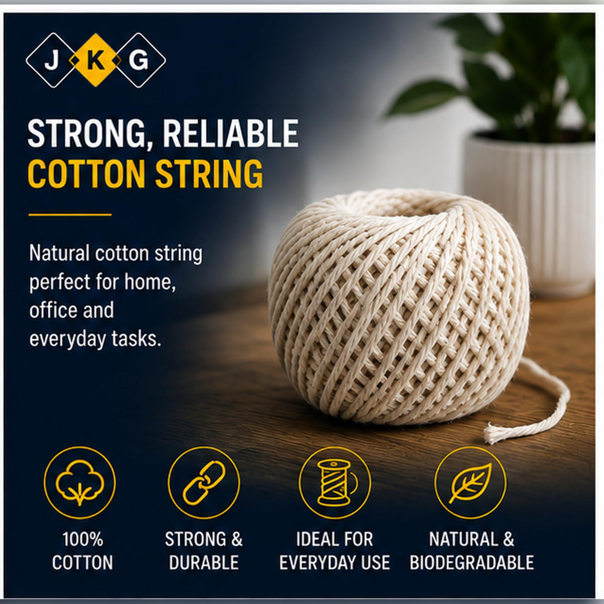Cotton String – 2 x 65m