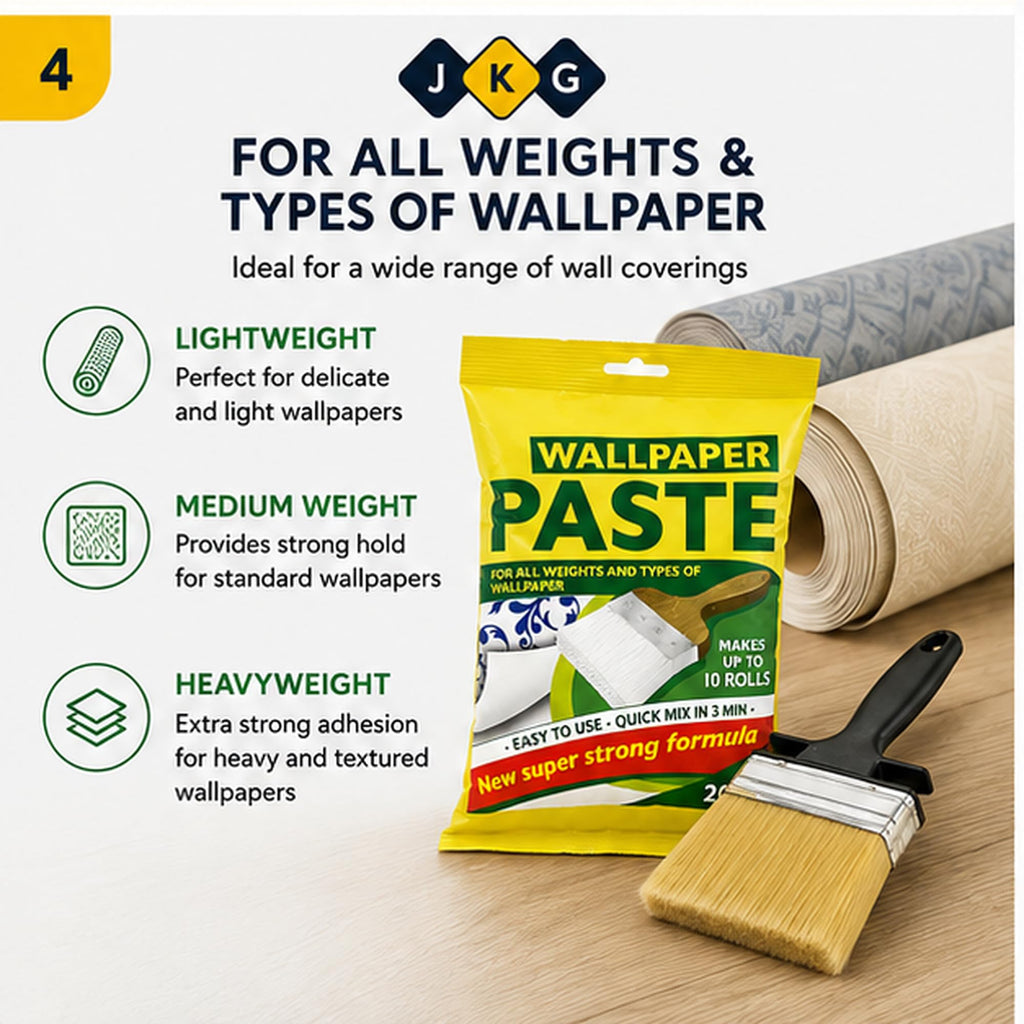 Wallpaper Paste 200g & Pasting Brush Kit